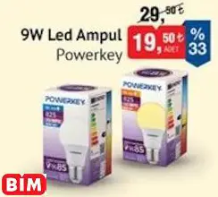 POWERKEY 9W LED AMPUL